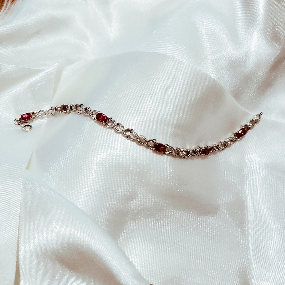 Ruby Tennis Bracelet